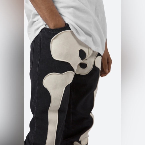 MNML D184 SKELETON STRAIGHT DENIM - Picture 3 of 13